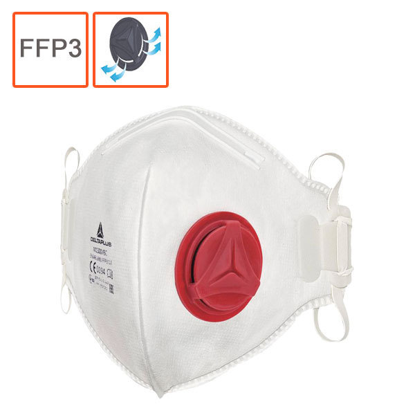 Mascarillas FFP3 con válvula  Mascarilla FFP3 proteccion respiratoria